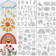 Water-Soluble DIY Sewing And Knitting Embroidery Patterns, Pre-Printed Water-Soluble Stabilizer Patterns, DIY Garment Sewing Self-Adhesive Non-Woven Fabric Stabilizer - A282 - View 3