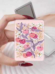 1 chiếc gương trang điểm gấp gọn nhỏ gọn lấy cảm hứng từ tranh vẽ hoa, chất liệu da PU nhẹ và di động, thích hợp cho du lịch, tụ họp, công sở, trường học, phù hợp cho mọi lứa tuổi. - Nhiều màu - Xem 13