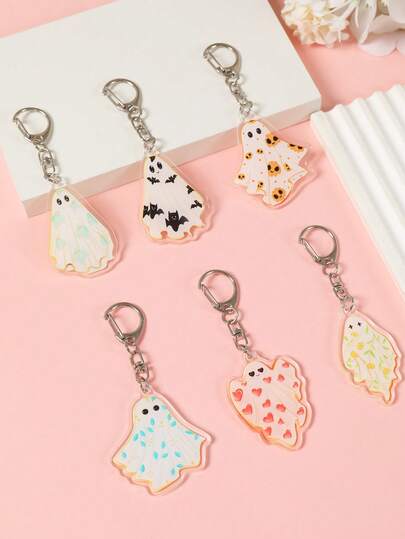 Bộ 6 móc khóa acrylic Halloween, móc chìa khóa hình ma Halloween, đồ trang trí Halloween vui vẻ, quà tặng nhỏ cho bữa tiệc Halloween, đồ trang trí Halloween "Trick or Treat", đồ trang trí Halloween, đồ dùng cho bữa tiệc Halloween, đồ trang trí treo túi Halloween, trang trí nhà cửa Halloween, trang trí phòng Halloween, quà tặng Halloween, đồ nhét túi quà Halloween, quà lưu niệm tiệc Halloween.