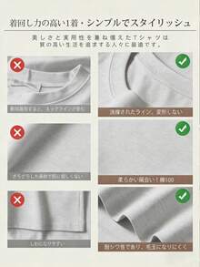 Domestic Shipping | Heavyweight 200g Cotton Men's Spring/Summer Casual Print Short-Sleeved T-Shirt - Light Gray - View 6