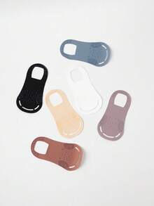 1/5/10/12/15/18/20/21 Đôi tất mùa hè mỏng, thoáng khí, chống trượt bằng silicon, vô hình - Nhiều màu - Xem 2