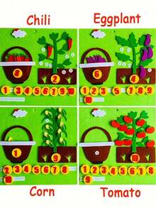 1pc Random Color Felt Finger Number Math Toy For Kids - Multicolor - View 11