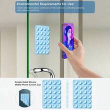 5/10/30 Pieces Of Silicone Suction Cup Phone Stands, Ergonomic Design, Multiple Colors Available, Suitable For Selfies, Videos, Games And Hands-Free Use Of Smartphones - Compatible With Tablets And Smart Displays (Leaves No Residue After Removal) - Multicolor - View 6