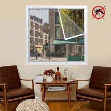 Self-Adhesive Mosquito Net For Windows, Anti-Mosquito And Fly Air Mesh Curtain, Invisible Insect Screen, Easy Installation Without Drilling, Suitable For Living Room And Bedroom - White - View 5