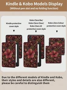 Kingsung 2026 Embroidered Floral & Leopard Retro Pattern Tablet Protective Case, Compatible With Ipad 9.7/10.2/10.5/10.9/12.9/Pro 11, 10th Gen, Air 8 (M4), Galaxy Tab S6 Lite 10.4", Kindle Paperwhite 12th Gen 2024, Kindle 11th Gen 2022, Soft Shock-Proof, Smart Stand/Auto Wake/Sleep - Multicolor - View 11