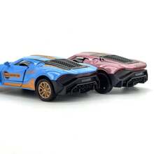 Coche de juguete de aleación con resorte para niños, coche de carreras realista, artículo coleccionable, regalo. - Rosa - Ver 4