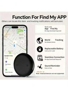 Pet Cat Collar Set, Includes Collar, Locator And Silicone Protective Case, GPS Smart Anti-Lost Locator - Real-Time Tracking, No Installation Required, Compatible With IOS Devices Only - Black - View 7