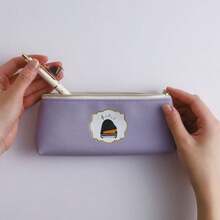 Overglad] Estuche para lápices conjunto musical estuche para bolígrafos - Piano/Morado - Ver 5