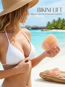 Miếng độn bikini bằng silicon - Nâng và tạo độ đầy đặn tức thì cho đồ bơi, có thể tái sử dụng và chống thấm nước. - Nhiều màu - Xem 2