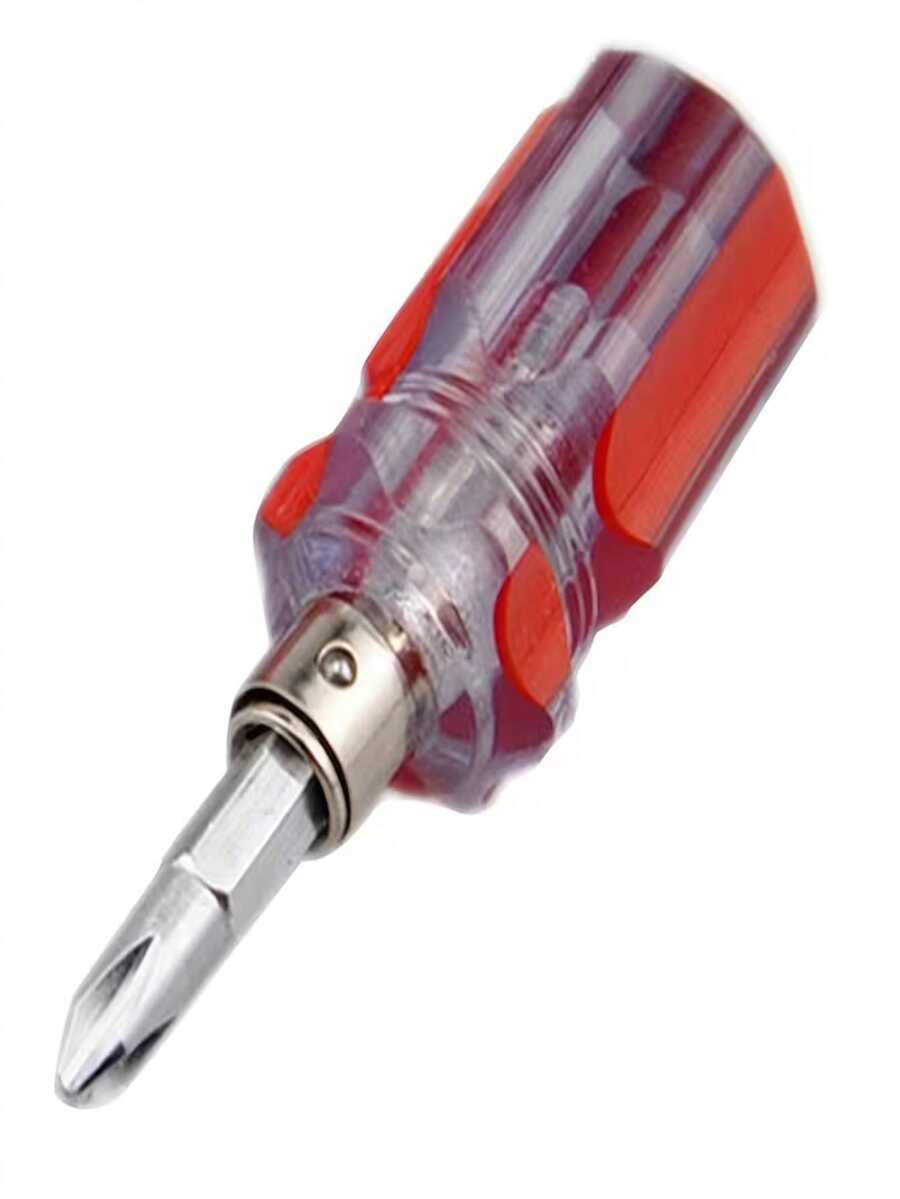 1 pieza/2 piezas Juego de destornilladores de doble uso | Barra transparente, acero de cromo vanadio, con cabezas Torx, conveniente para uso al aire libre - A-Rojo - Ver 1
