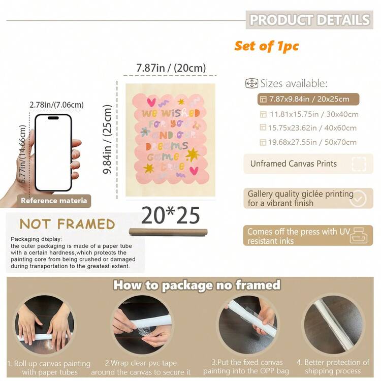 1 bức tranh treo tường canvas đóng khung trang trí phòng ngủ trẻ em, phong cách mềm mại, poster phòng trẻ em với câu trích dẫn "Chúng tôi đã chờ đợi bạn, giờ đây giấc mơ của chúng tôi đã thành hiện thực" phong cách Bohemian, poster dễ thương, phù hợp cho phòng ngủ bé gái và bé trai, phòng chơi và phòng trẻ tập đi, quà tặng sơ sinh và trang trí nhà cửa, câu trích dẫn truyền cảm hứng, poster phòng trẻ em, quà tặng trẻ tập đi - Nhiều màu - Xem 15