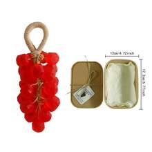Grape Handmade Soap Facial Body Hand Gentle Cleaning Not Tight Brighten Moisturizing Skin Handcrafted Crystal Clear Long-Lasting Fragrance For All Skin Types Gift Box Style - Rose Gem Grape Soap - View 9