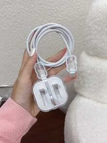 Set de 3 protectores de cable de carga con patrón de elefante, adecuado para cargador rápido Apple de 20W estándar del Reino Unido - Multicolor - Ver 2