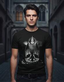 Premium Custom Lacrimosa Tour T-Shirt Mod12 - 黑色 - 查看 6