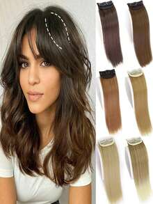 2 piezas Tapa de cabello corto y grueso de 8/12 pulgadas para mujeres, adecuado para cabello fino para aumentar el volumen - Multicolor - Ver 2