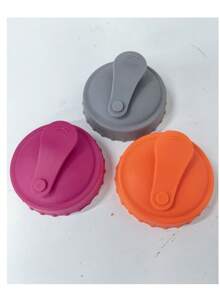 2 tapas reutilizables de silicona para latas de bebida, cubiertas para botellas, aptas para latas de refresco, cerveza, bebida energética, jugo - Multicolor - Ver 8