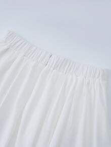 Women's Solid Color Versatile Date/Outing Skirt White Spring - White - View 7