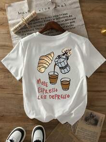 Plus Size T-Shirts - White - View 3