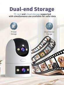 Camera an ninh JOOAN 5MP+5MP 2 đèn 2 ống kính: Công nghệ nguồn sáng kép tăng cường độ chiếu sáng; Thích hợp sử dụng trong nhà và ngoài trời; WiFi 5G; Phát hiện chuyển động hai vùng; Tầm nhìn ban đêm đầy đủ màu sắc; Âm thanh hai chiều; Chuẩn chống nước IP66; Báo động tự động; Điều khiển từ xa qua ứng dụng; Hỗ trợ thẻ SD và lưu trữ đám mây; Thích hợp cho việc giám sát trẻ em và an ninh đường phố. - Đen và trắng - Xem 4