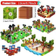 Sports Theme Building Blocks Set, 2CM-96PCS DIY Football & Basketball & Rugby & Volleyball Scene Assemble Toys, Educational Stacking Cubes For Kids - Multicolor - View 3