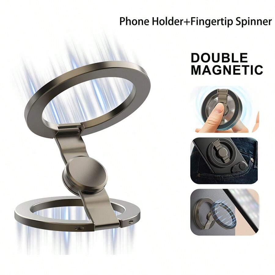 Zinc Alloy Magsafe Phone Stand Double-Sided Magnetic Phone Stand Phone Base
