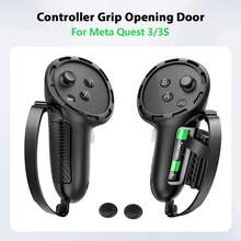 Ốp bảo vệ bằng silicon cho tay cầm VR Quest 3 - Bền chắc, chống trầy xước, có khe thay pin và dây đeo ngón tay, món quà lý tưởng cho game thủ (Không bao gồm tay cầm và pin) - Xem 2