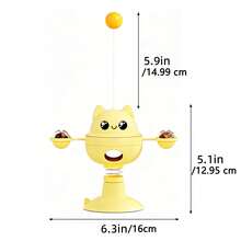 1Pc Adjustable Pet Slow Feeder Bowl Anti-Choke Anti-Overeating Food Dispenser Fun Interactive Feeding Toy With Teaser Wand Multifunctional Pet Bowl For Cats And Dogs - Nhiều màu - Xem 2