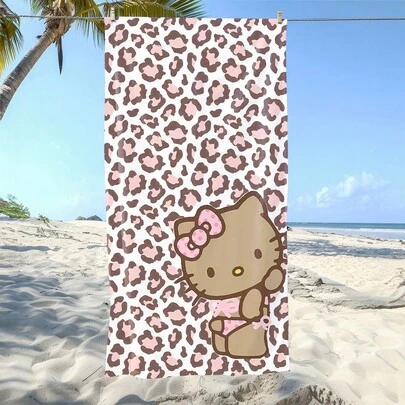 SANRIO 1 chiếc khăn tắm biển mềm mại in hình Hello Kitty, chất liệu sợi siêu mịn, thích hợp cho bãi biển, hồ bơi, cắm trại và du lịch, phòng tắm, tập thể dục, yoga. Khăn tắm sợi siêu mịn mềm mại và thoải mái, cực kỳ dễ chịu, khăn tắm biển thời trang, khăn tắm siêu thấm hút, nhẹ và dễ mang theo, chống gió và chống nắng, chống cát cho du lịch mùa hè, trang trí phòng tắm cho kỳ nghỉ. Bạn sẽ hối tiếc nếu không mua chiếc khăn tắm biển này, vật dụng cần thiết cho mùa hè, chiếc khăn tắm biển tuyệt vời này là món đồ không thể thiếu.