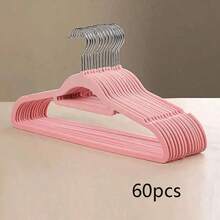 20 perchas de terciopelo para adultos con ganchos giratorios de 360 grados - perchas ahorradoras de espacio para dormitorio, baño, armario de dormitorio - Multicolor - Ver 14