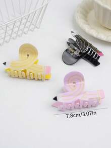 1 chiếc kẹp tóc acrylic độc đáo, kẹp tóc dễ thương, sáng tạo, phù hợp cho sử dụng hàng ngày, thường ngày, dự tiệc và các dịp lễ. - Nhiều màu - Xem 3