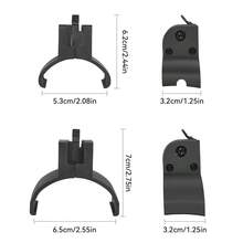 Base de montaje de luz del guardabarros trasero del scooter eléctrico, adecuado para scooter M365/1S/PRO MAX G30, soporte de fijación del guardabarros trasero, duradero, sin necesidad de perforación, fácil instalación, resistente - Negro - Ver 6