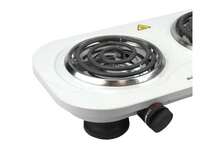 Brentwood Appliances Brentwood(R) Appliances TS-361W 1,500-Watt Double Electric Burner - White - View 8