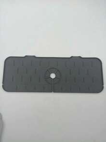 Alas Pengering Silikon Anti-Percikan untuk Keran Dapur TPR, Alas Pengering Wastafel dengan Alur Vertikal Pendek, Alas Pembersih - MultiWarna - View 14