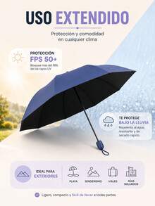 Mini Capsule Umbrella Pocket Portable Folding Umbrella Business 19 Inch - Lilac Purple - View 2