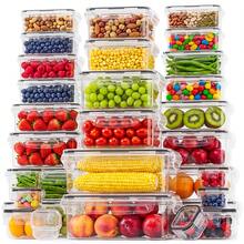 FOWA 8/30/34-Piece Food Storage Containers With Lids - Meal Preparation Lunch Boxes - Reusable Containers - Leak-Proof - For Kitchen Organization - Microwave/Freezer - 查看 2