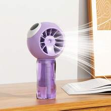Mini Handheld Mist Fan, Nano Mist Cooling Portable Small Fan, 4 Speeds 800mAh Rechargeable, Suitable For Travel, Commute, Beach, Office In Summer - 手持 - 查看 10