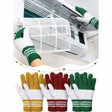 3 Pairs Microfiber Plant Dusting Gloves Leaf Cleaning Gloves Indoor Plants, Blinds, Furniture, House (Dark Blue, Gray, Khaki, White, Small) - Dark Blue, Gray, Khaki, White + Small + 3 - View 5