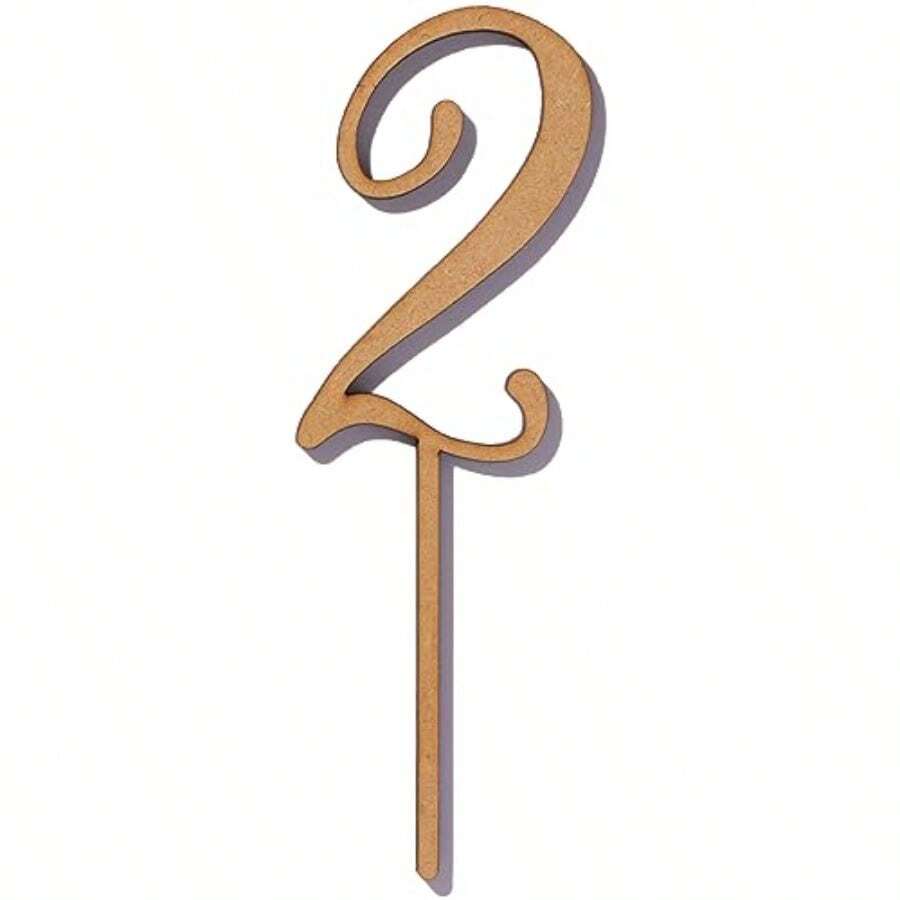 KNOP クノップ 2 木製 ケーキトッパー ２歳 - 写真の通り - チェックする 1