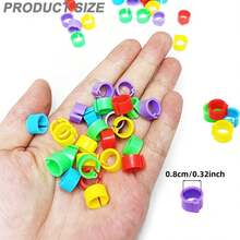 Multicolor Plastic Pigeon Leg Rings Bird Foot Bands For Pet Bird Training Flying Competition Identification Tracking - 150pcs - View 2