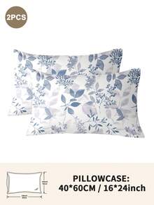 1pc/2pcs/4pcs Polyester Flowers And Plants Floral Plant Print Pillow Cover Set (Pillow Inner Not Included), Soft & Comfortable, Suitable For All Seasons,Perfect For Home Dorm Apartment Guest Room Vacation Rental & Gift-Giving - Multicolor - View 38
