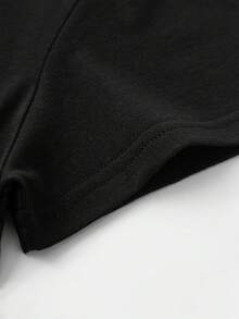 T-Shirt With The Word "Hello" Printed In French - 黑色 - 查看 3