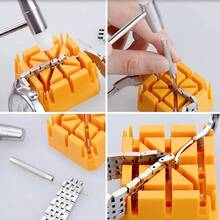 16Pcs Watch Repair Tool Kit, Watch Link Removal Kit With Carrying Case, Link Pin Remover Case Opener Spring Bar Remover, Watch Battery Replacement Tool Set For Quartz Mechanical Wrist Watch Repair - 16-piece Cloth Bag Set - View 8