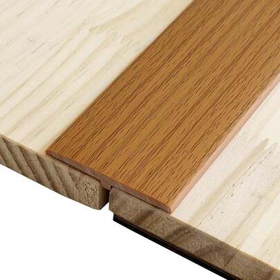 1 cuộn nẹp viền hình chữ T, kích thước 1m x 5cm, dải nẹp sàn tự dính bằng PVC dùng để nối các khe hở sàn và cửa ra vào.