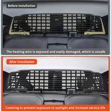 2 Packs Tail Window Heater Guard Trim. For Ranger 2023-2025 - ABS Black Trim Cover, Adds Stylish Interior Style, Easy Adhesive Installation - Rear Window Heating Wire Protection Cover - View 5