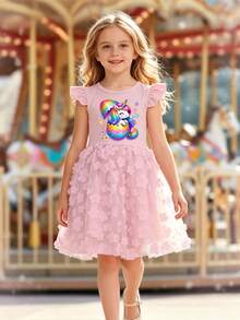 Young Girls Dresses - 粉紅色3 - 查看 1