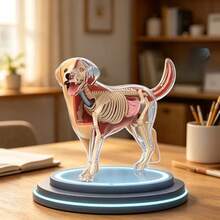 34pcs Dog Organ & Skeleton Anatomy Model, Suitable For Home Decor, Educational Model, Medical Model, Christmas Gift - 34-part Canine Organ and Skeletal Anatomical Model - View 7
