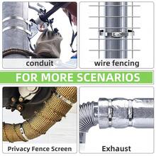 Durable 304 Stainless Steel Cable Tie Gun Set - 156pcs Of Metal Zip Ties (Available In 3 Sizes), Tool For Tensioning And Cutting, Ideal For Fencing, Chicken Coops, Bundling Cables, Exhaust Repairs, And Structural Support - 156 chiếc/bộ - Xem 5