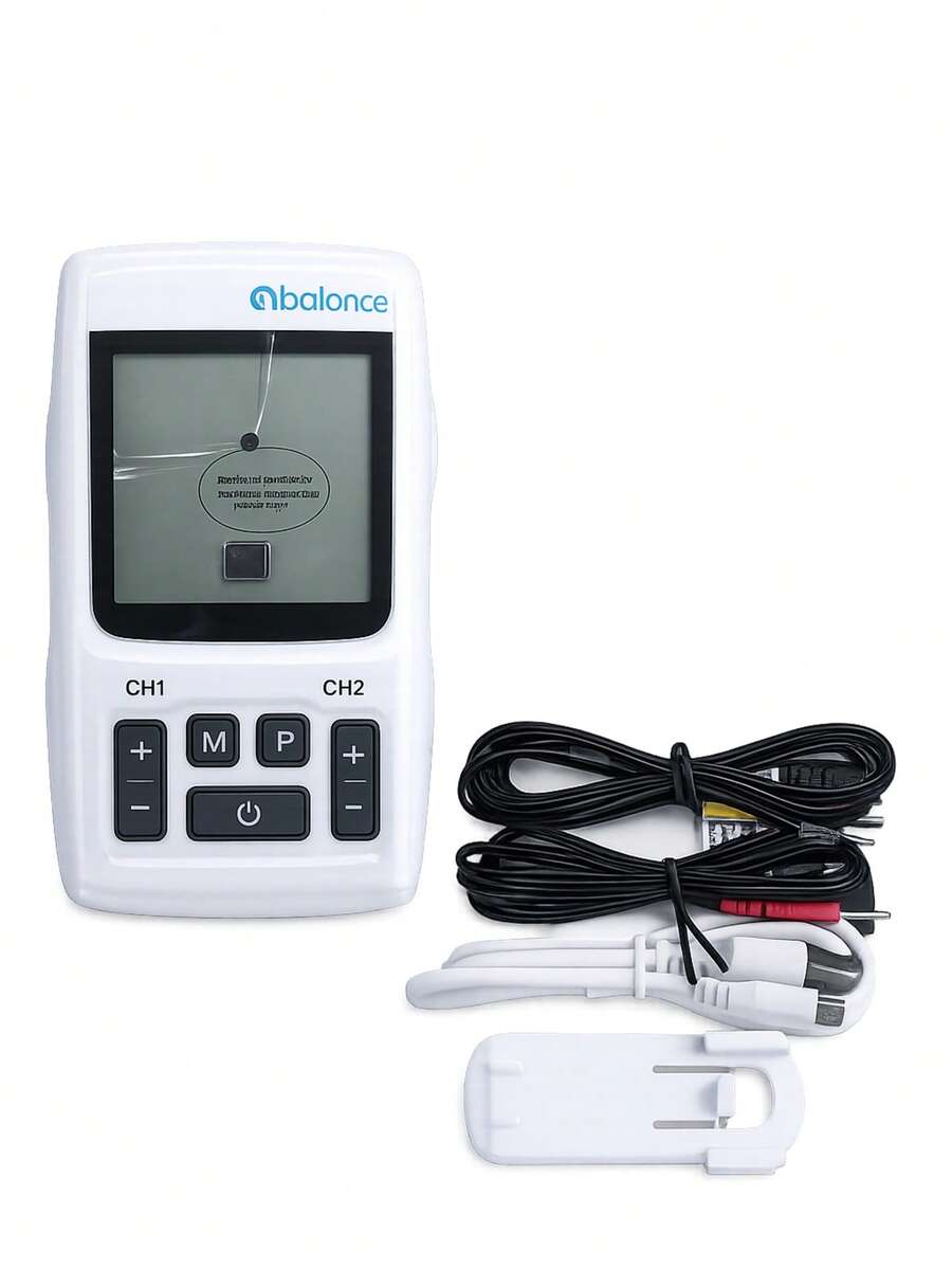 Electro Estimulador 4 en 1 2 Canales 100 Programas TEMS/EMS/IF y RUSAS - ONBALANCE RC-3 - Blanco - Ver 1