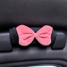 可愛蝴蝶結裝飾保護套，汽車方向盤套、手煞車套、門把手保護套、車頂扶手套 - 蝴蝶結 - 查看 4