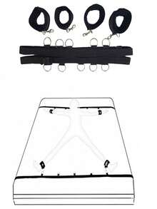 SM Home Use Stimulating Bondage Bed Rope Erotic Teasing Alternative Toy Bed Restraint Accessory - Bed Straps - View 4